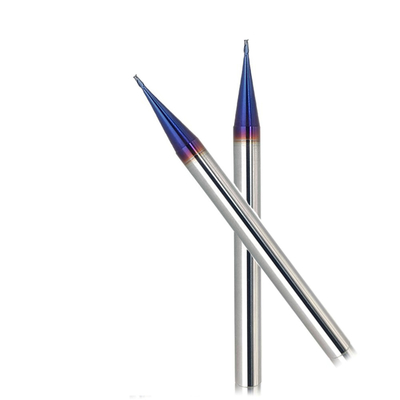Торцевые фрезы карбида вольфрама микро- 0.4mm 2 каннелюры Hrc55
